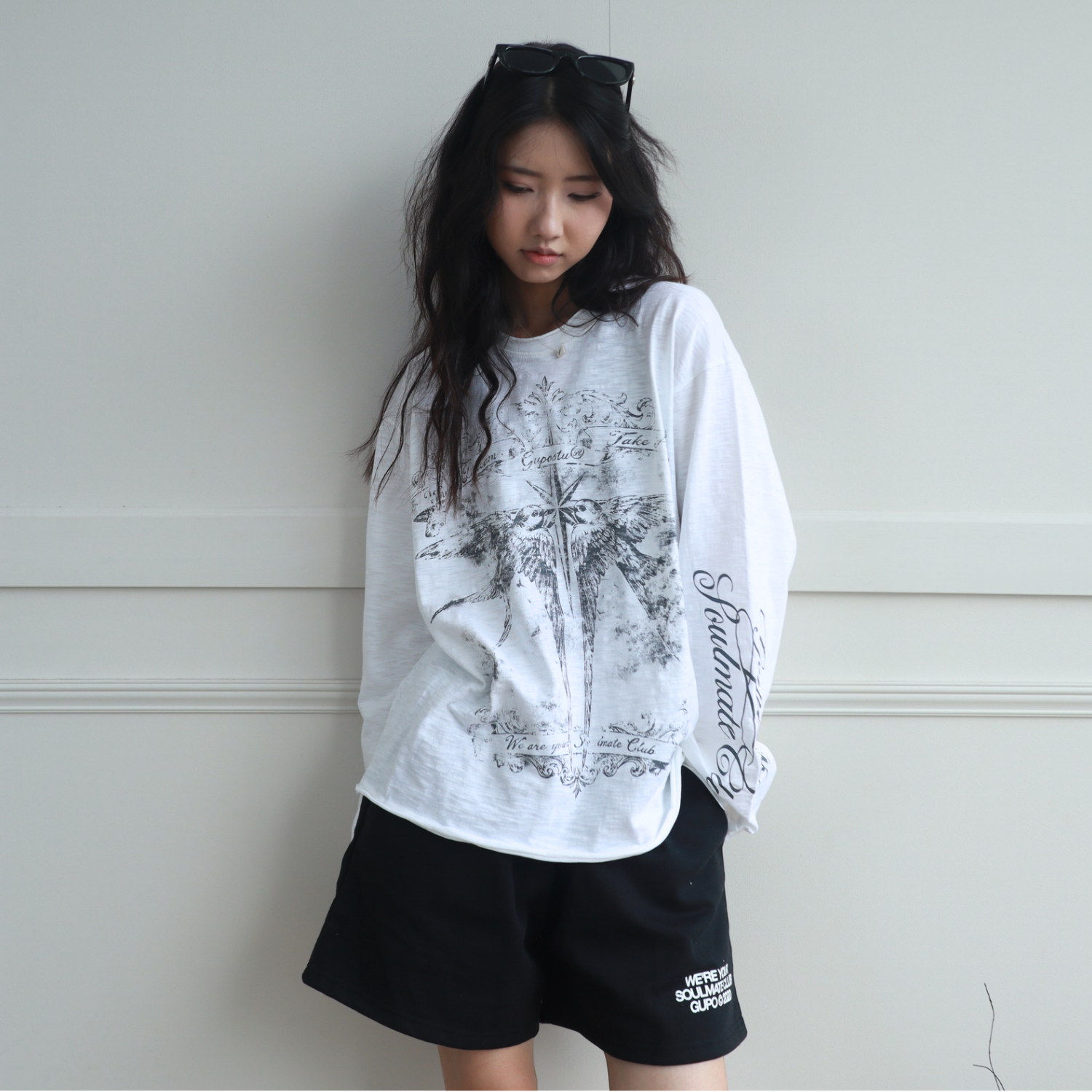 Áo Thun Xược Tay Dài GUPO Take Flight Cotton Slub Form Rộng Unisex Local Brand - ATX02_thumbnail_12