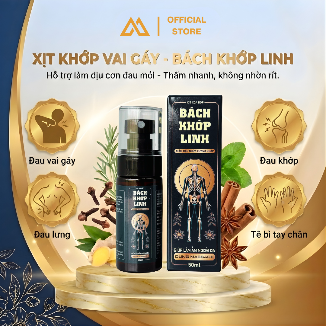Xịt xoa bóp Bách Khớp Linh
