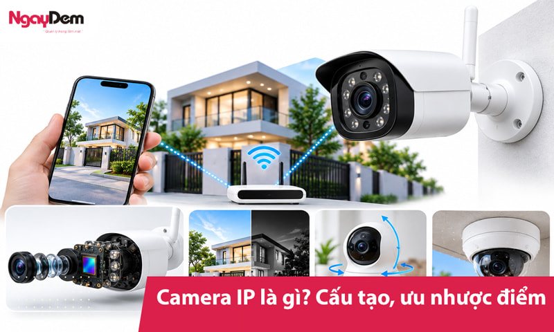 Camera IP là gì? Cấu tạo, ưu nhược điểm & cách chọn