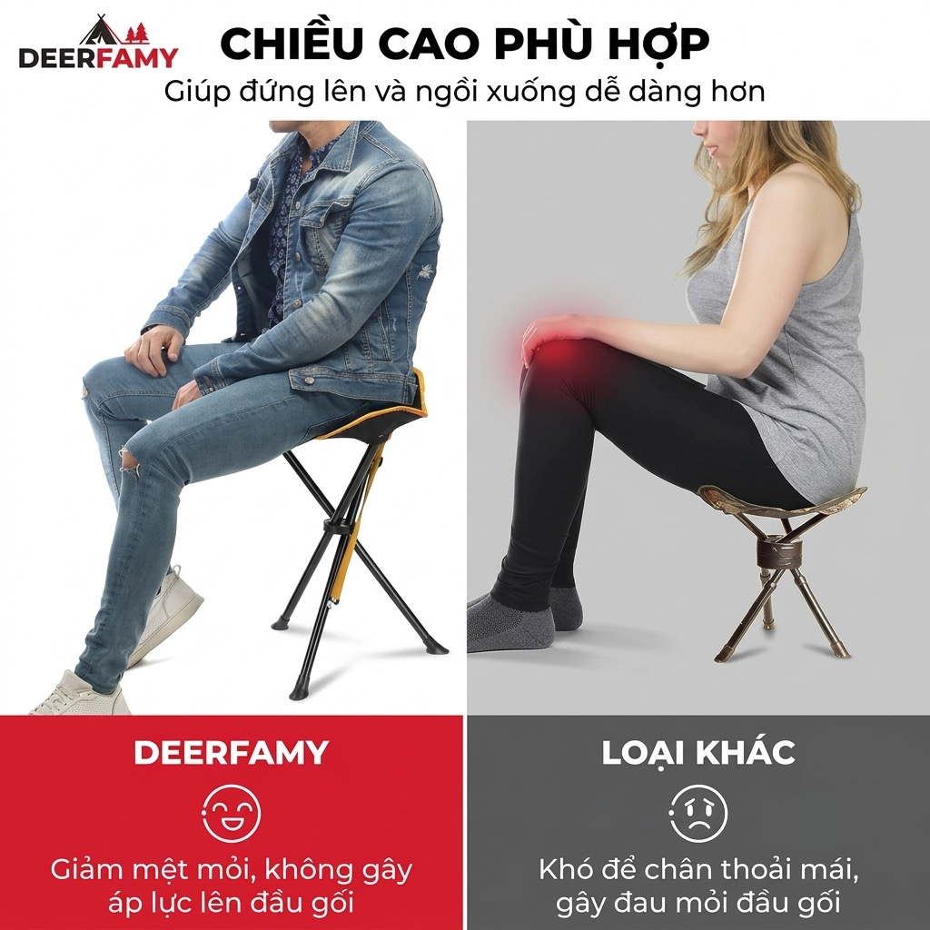 Ghế Xếp 3 Chân Dã Ngoại DEERFAMY (0.95kg - Chịu Tải 100kg)_thumbnail_5