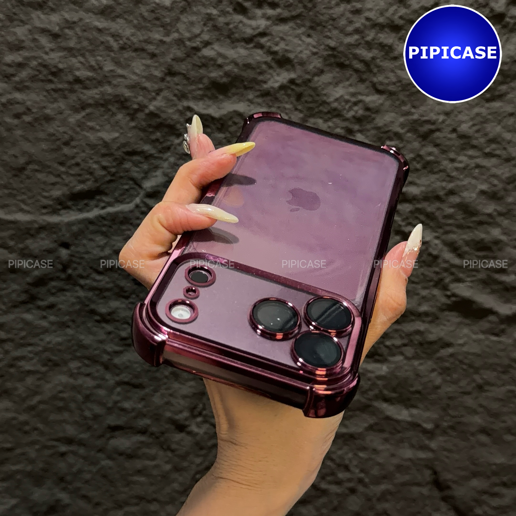 Ốp Lưng iPhone 18 Pro Max - Gu - Đỏ Burgundy_thumbnail_10