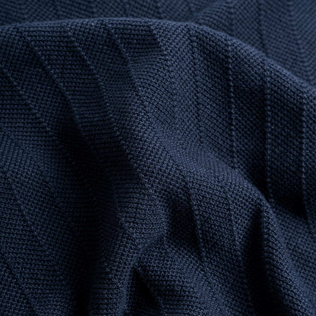 Polo Dệt Kim Herringbone Phối Viền Cổ SS2_thumbnail_4