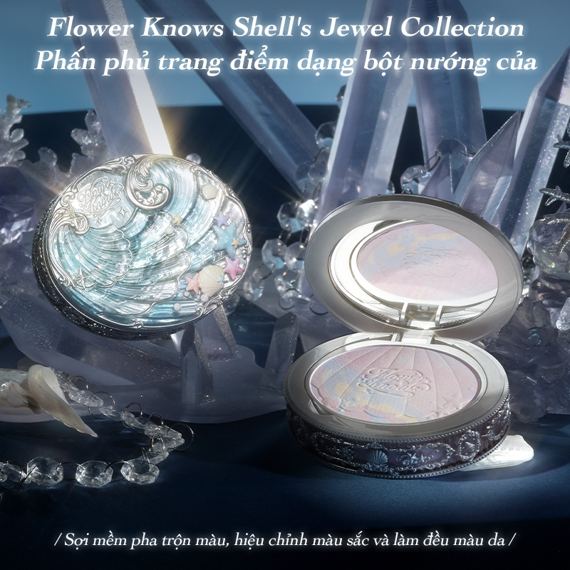 [FLOWER KNOWS] Phấn phủ nén Flower Knows Shell 's Jewel