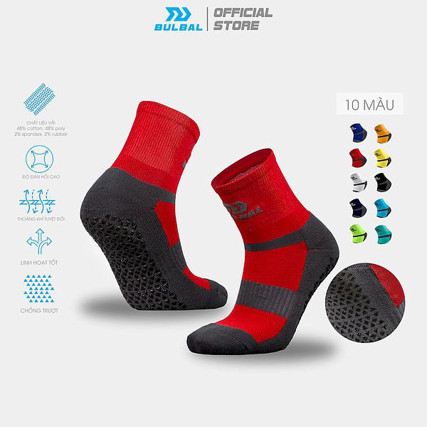 Tất Vớ Chống Trơn Bulbal (1 Đôi) Tất Đá Banh Chống Trượt Đá Bóng Lửng Chất Liệu Cotton Ngăn Mùi Hôi_thumbnail_8