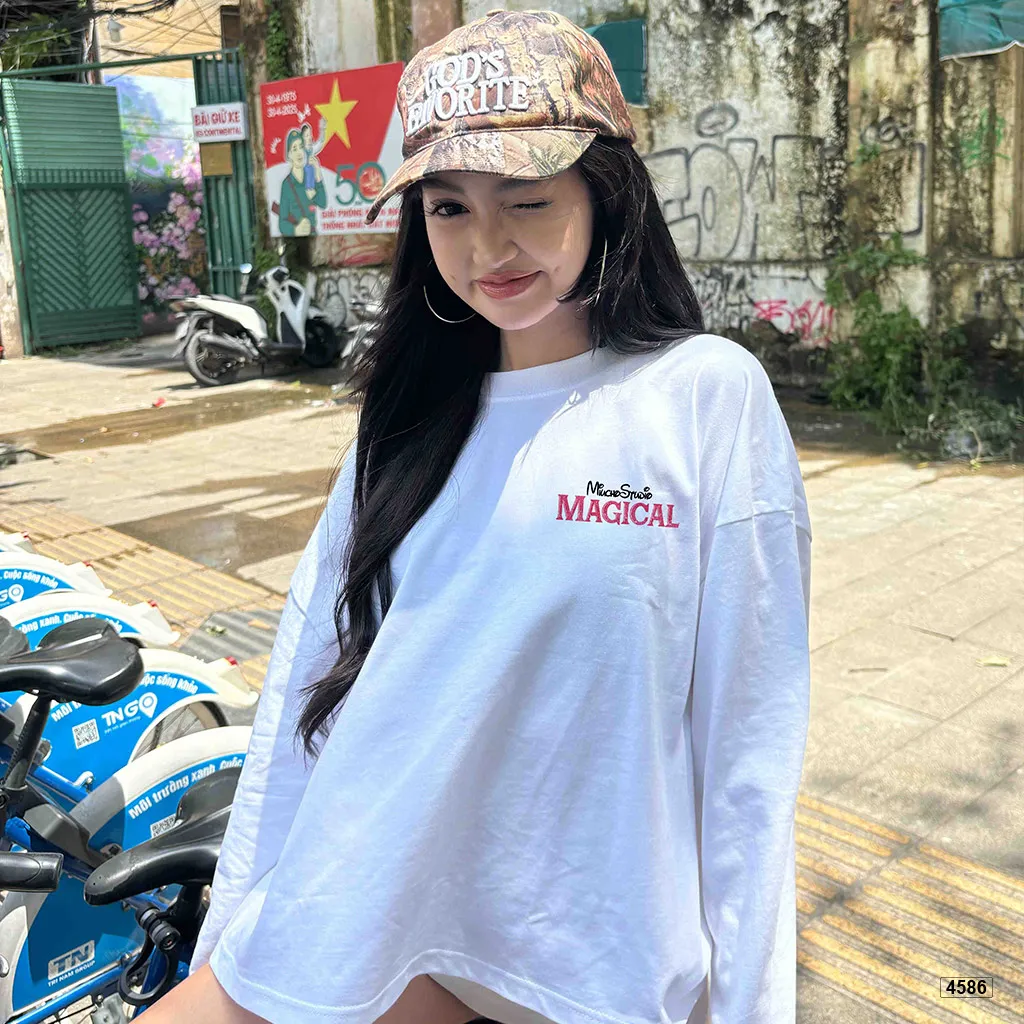 Áo thun boxy nữ tay dài Miucho phong cách Hàn Quốc hoạt hình 4586_thumbnail_4