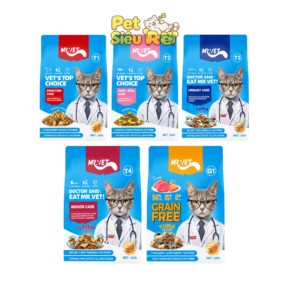 Hạt thức ăn cho mèo Mr Vet