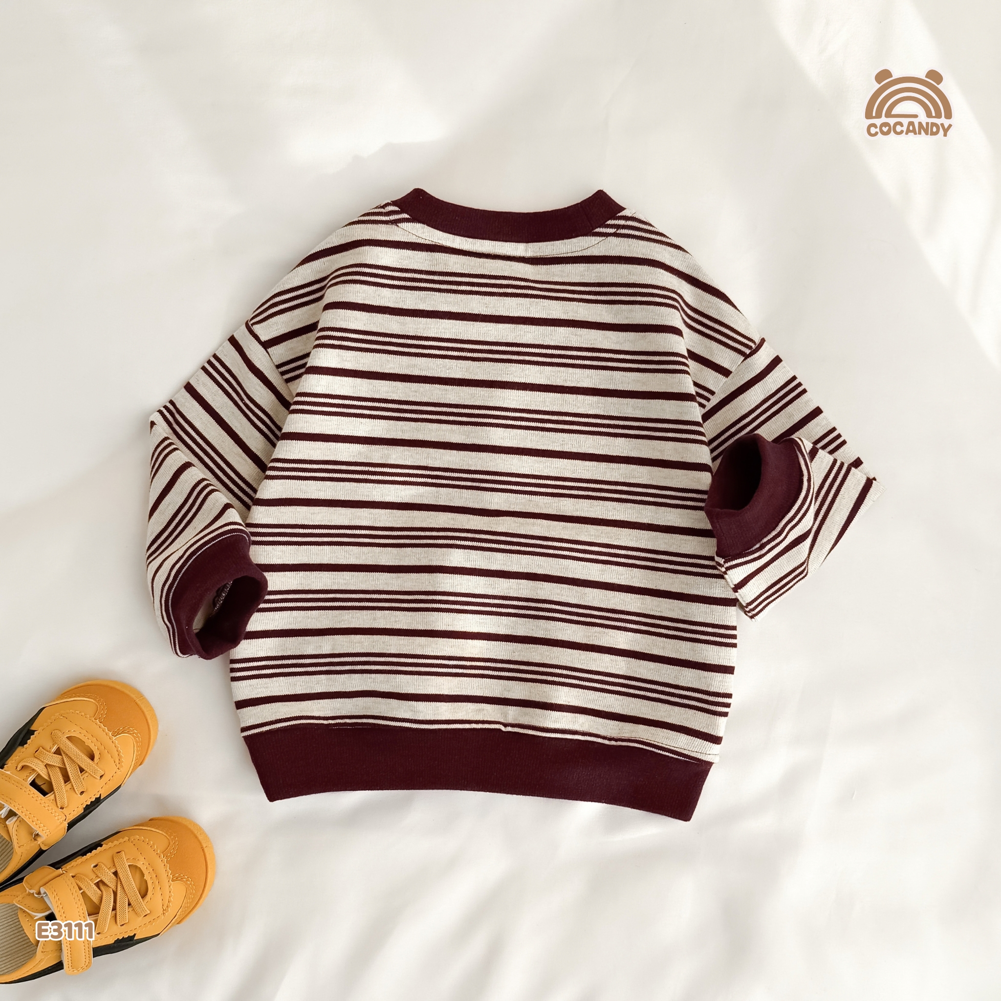 Áo dài kẻ ĐỎ sweater túi ốp sườn_thumbnail_7