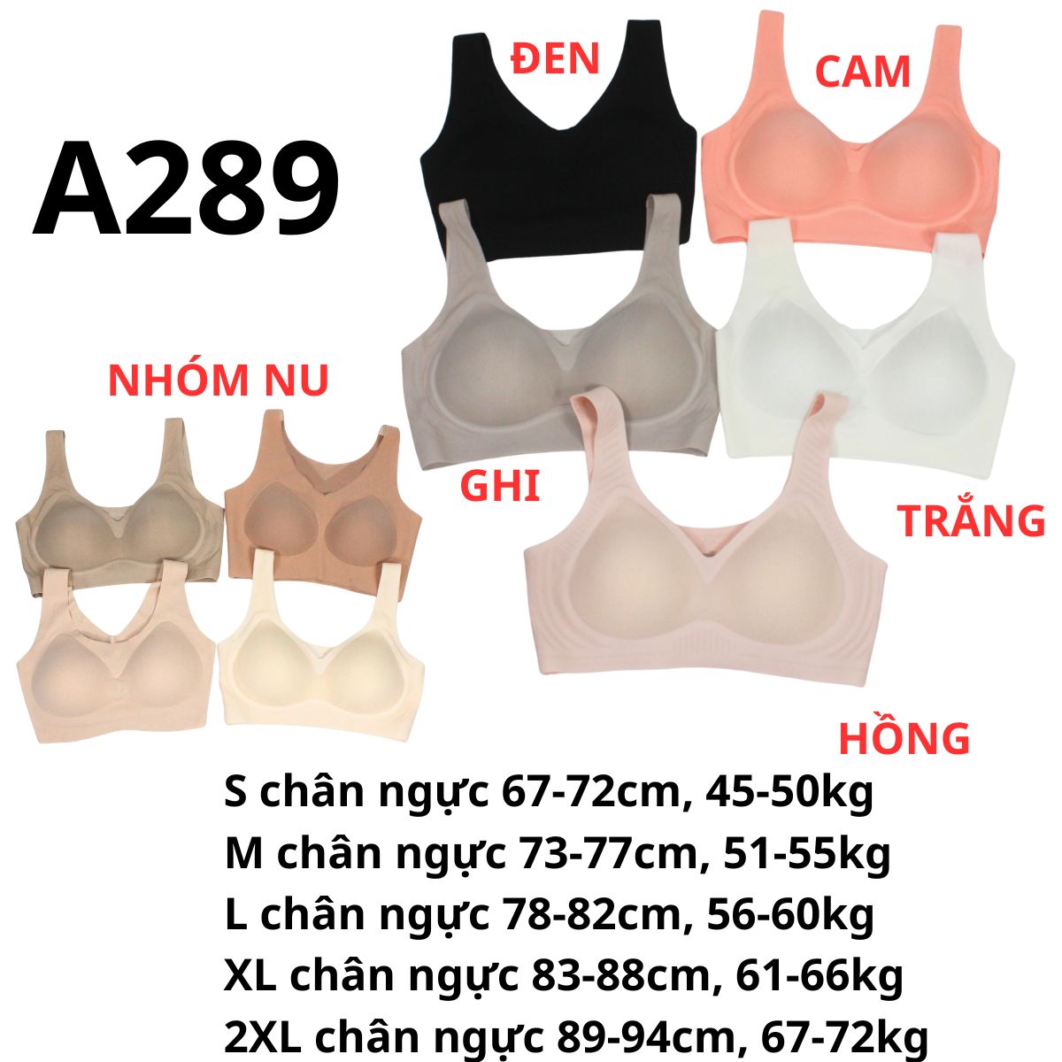 A289 - Áo bra su tròng