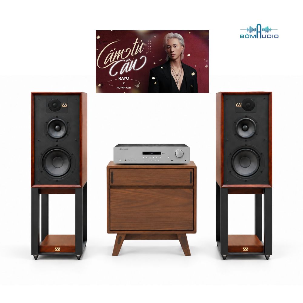 Combo Amply CAMBRIDGE AUDIO AXR100 + Loa WHARFEDALE LINTON HERITAGE 85TH - CAW7