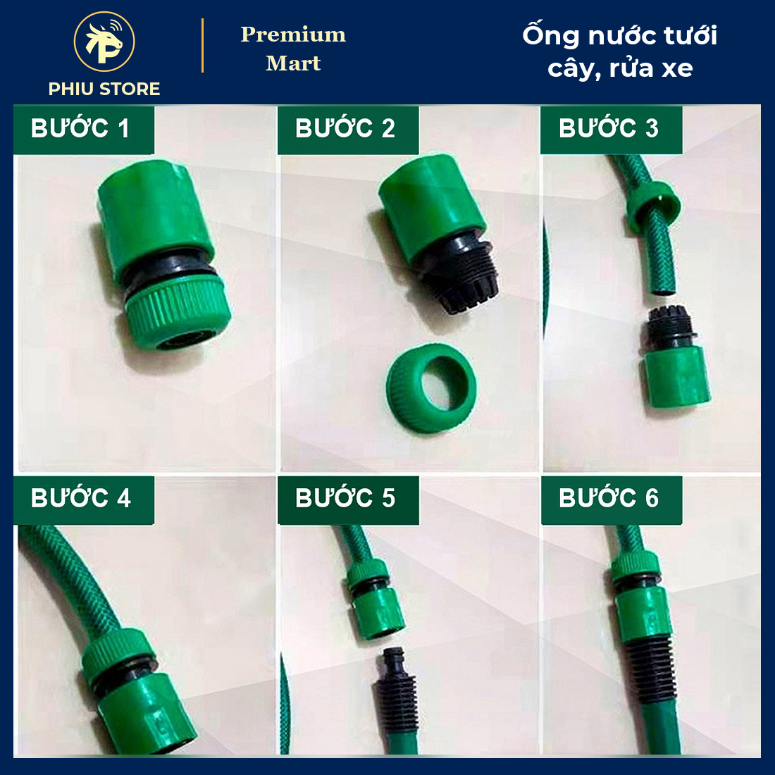 Ống Nước Nhựa Dẻo Tưới Cây, Rửa Xe 10–30 m Kèm Bộ 4 Phụ Kiện Đầu Nối Nhanh, Vòi Xịt - PHIU STORE_thumbnail_5