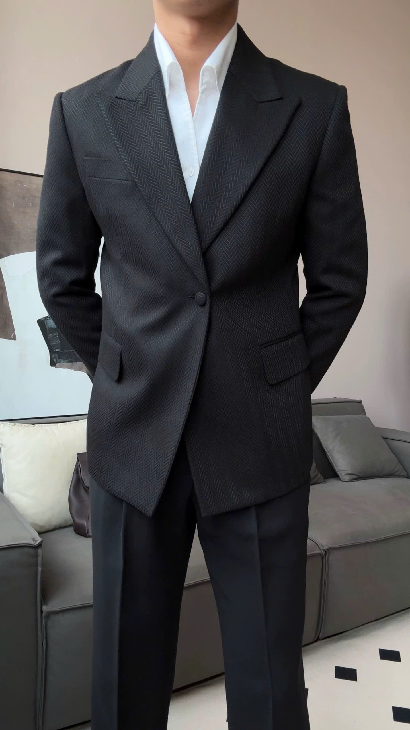 Áo Blazer Cotswolds Nền Vải Herringbone_thumbnail_3