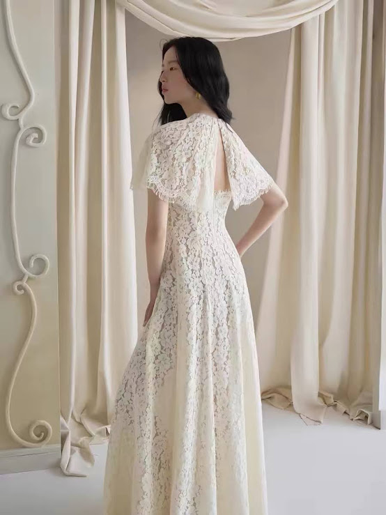 Lucas - Set váy ren maxi dáng xòe 2 dây + áo khoác choàng lửng ren_thumbnail_1