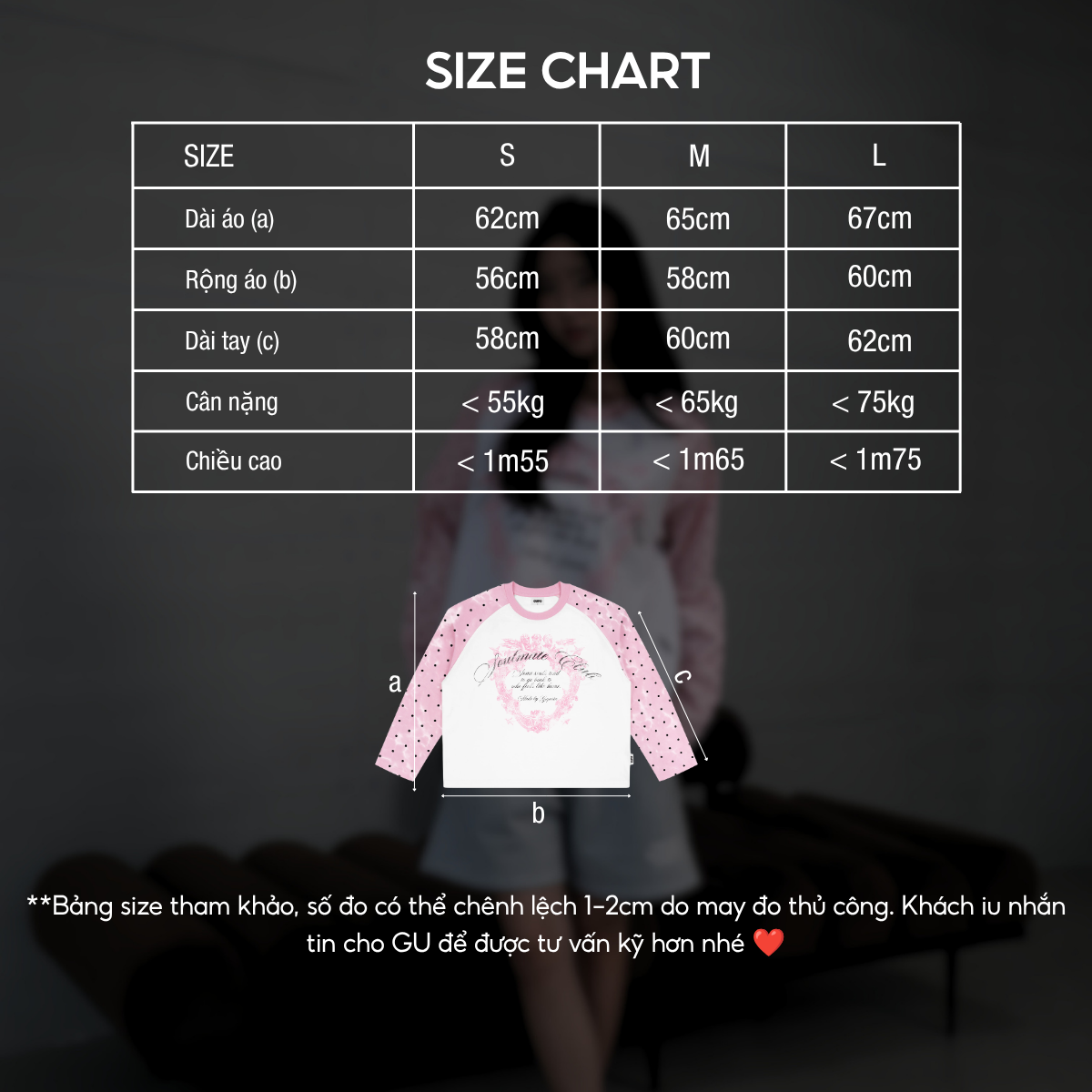 Áo Thun Tay Dài Raglan GUPO Sky Dot Chấm Bi Cotton Form Boxy Local Brand - ATD06_thumbnail_7
