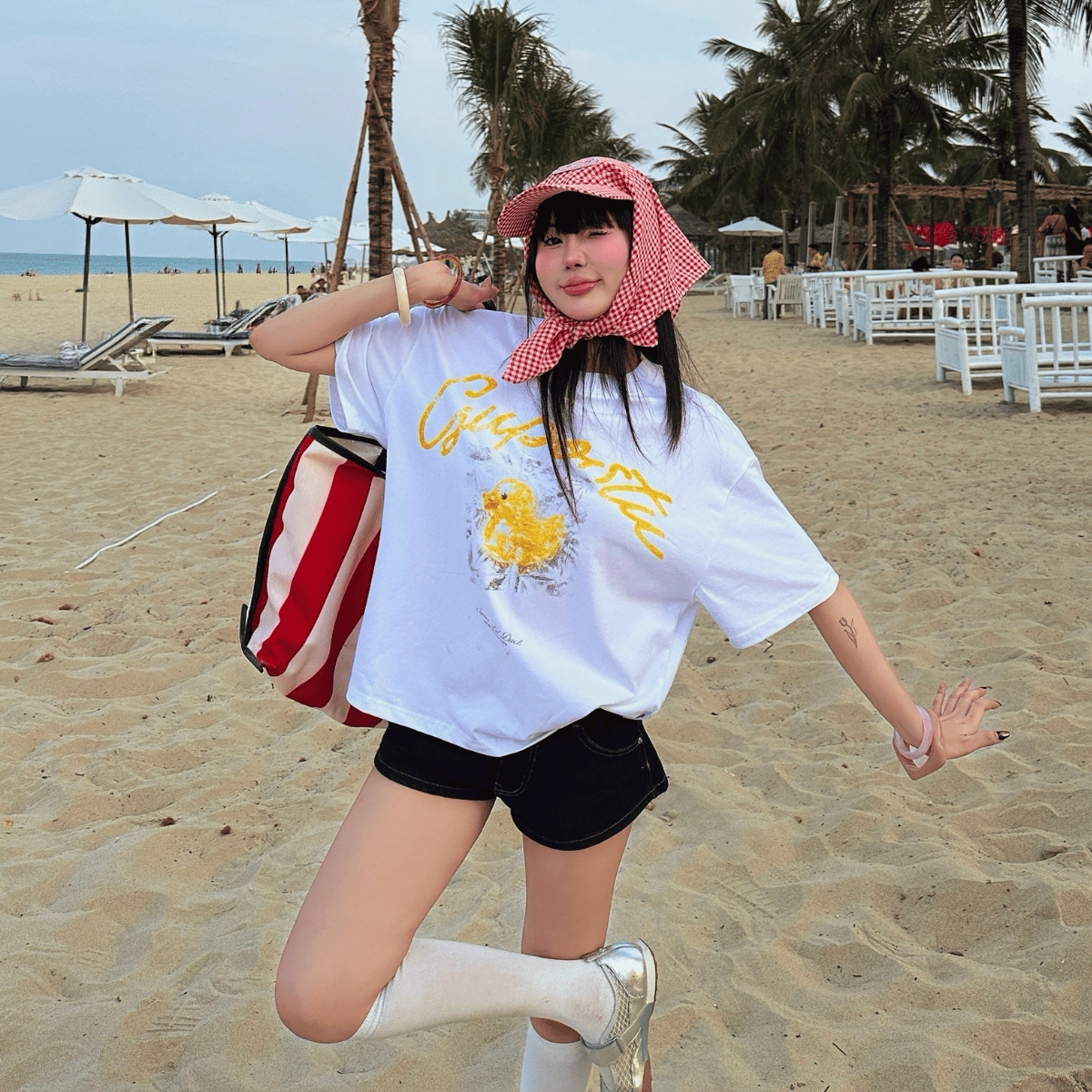 Áo thun Trắng 𝙎𝙪𝙢𝙢𝙚𝙧 𝙑𝙞𝙗𝙚 𝙂𝙐𝙋𝙊 Áo Thun Đi Biển Form Boxy Unisex Local Brand Chính Hãng - ATH01_thumbnail_4