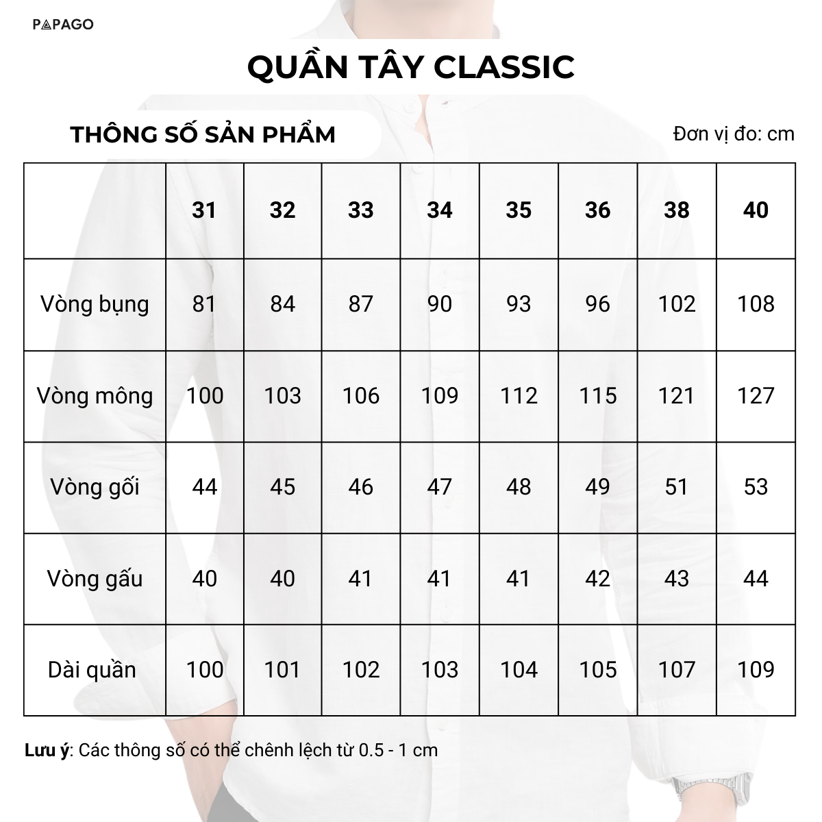 Quần tây nam trung niên PAPAGO, quần âu form suông co giãn nhẹ cho bố - P25QT002_thumbnail_7