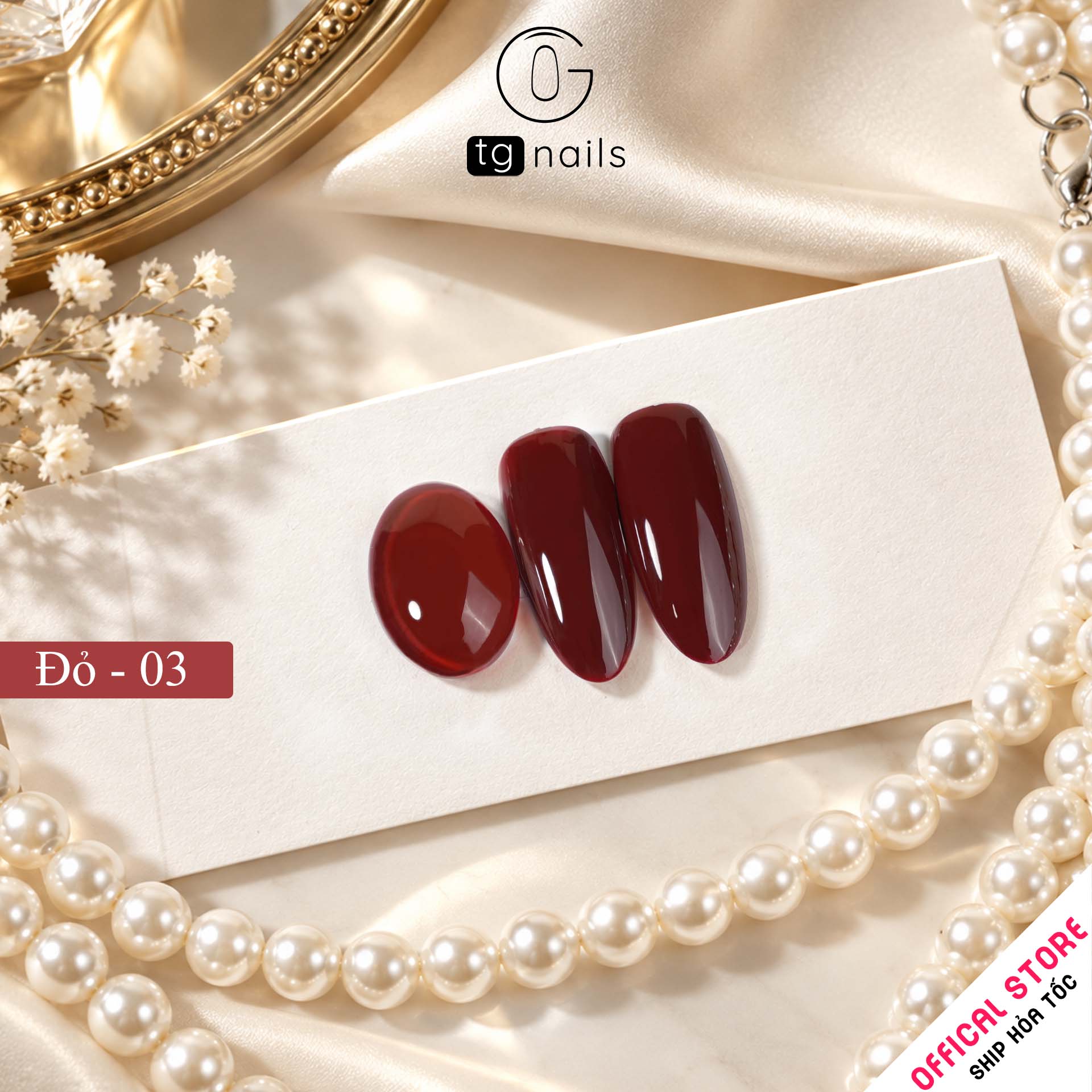 Sơn gel Đỏ chai 10g TG Nails_thumbnail_4