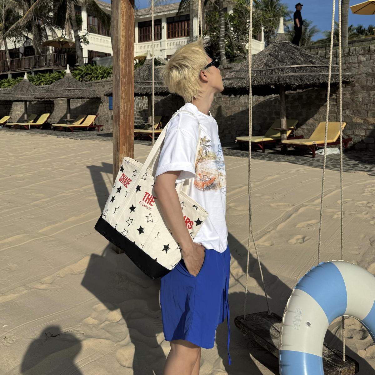 Túi Tote Canvas GUPO Starlight Tote Form Cứng Có Khoá Kéo - TNS01_thumbnail_7