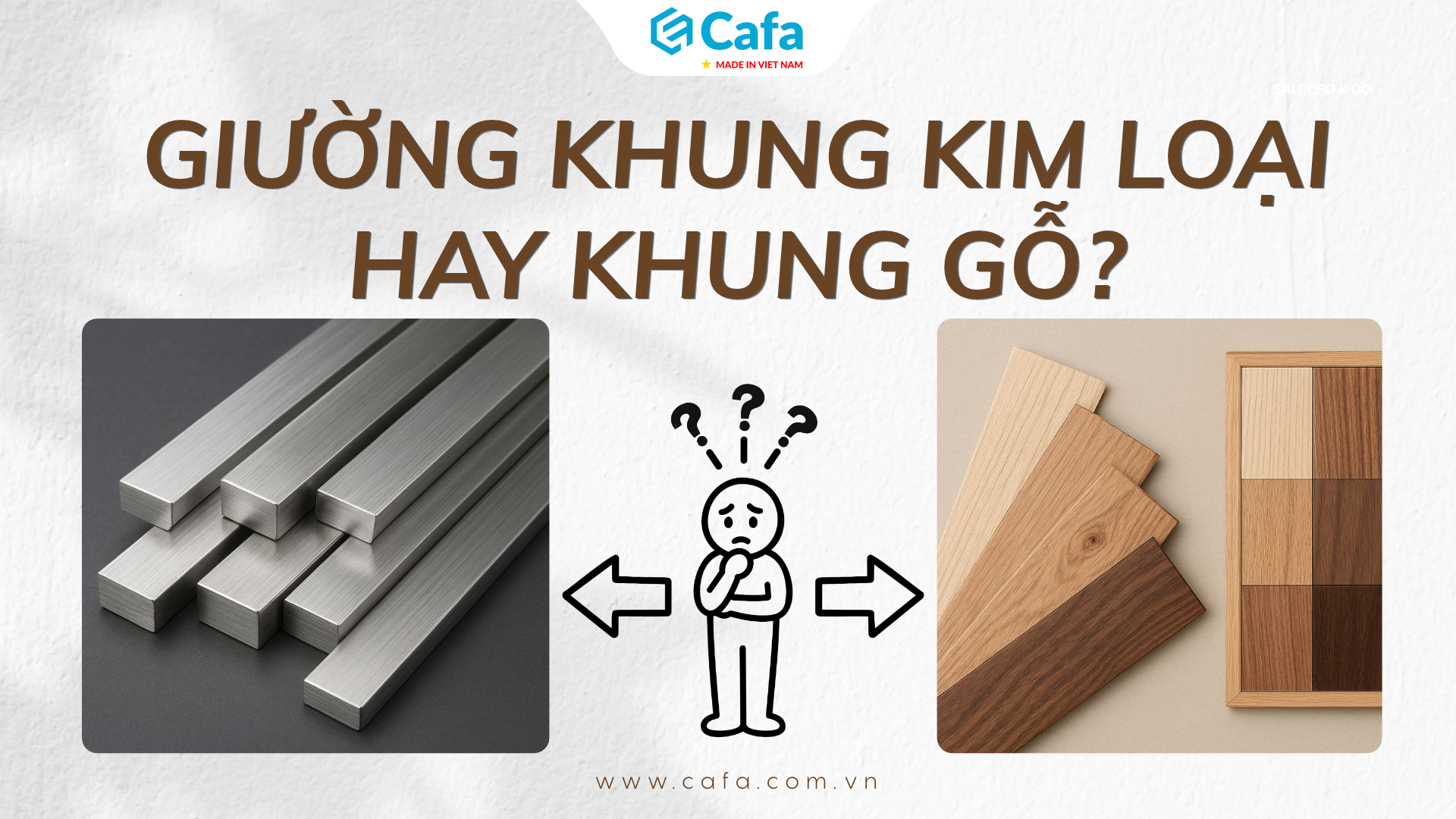 Giường khung kim loại hay khung gỗ? So sánh ưu nhược điểm chi tiết