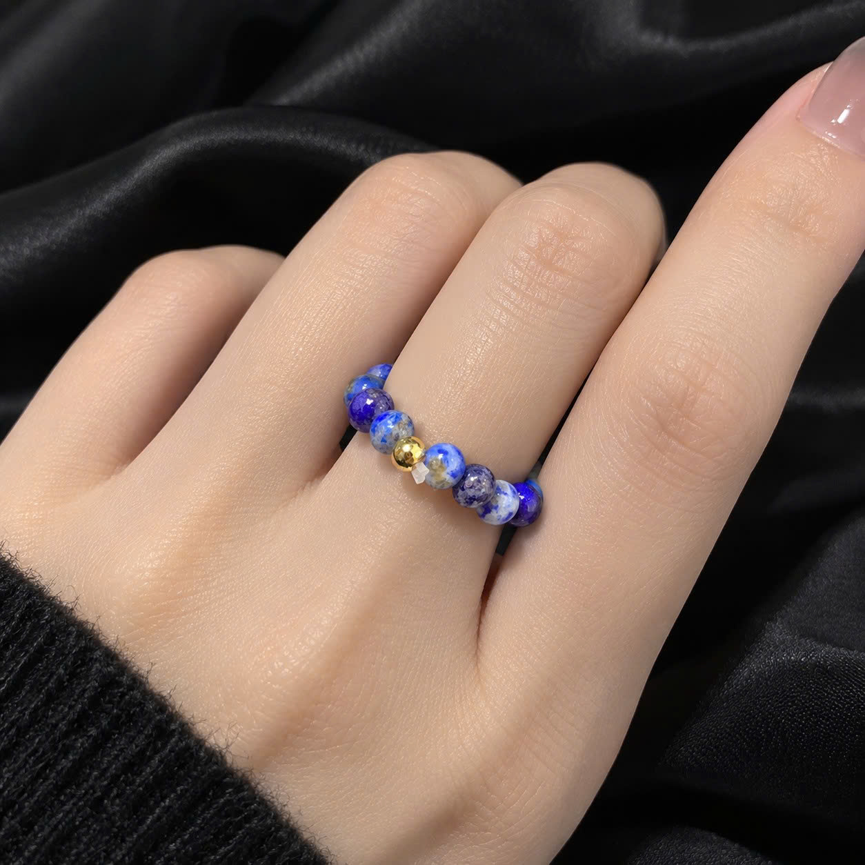 Nhẫn kiểu phong thỉu đá lapis lazuli._thumbnail_3