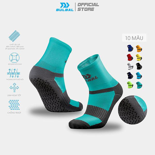 Tất Vớ Chống Trơn Bulbal (1 Đôi) Tất Đá Banh Chống Trượt Đá Bóng Lửng Chất Liệu Cotton Ngăn Mùi Hôi_thumbnail_6