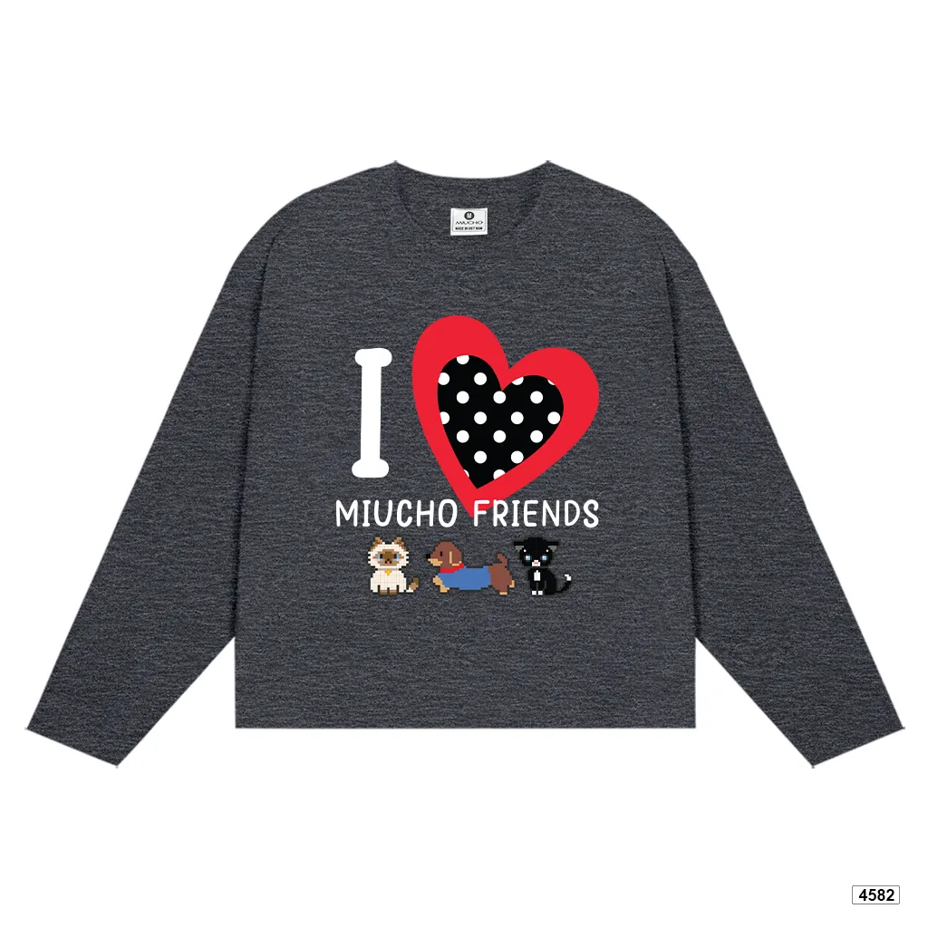 Áo thun dài tay Miucho hình thú cưng dễ thương 4582_thumbnail_0