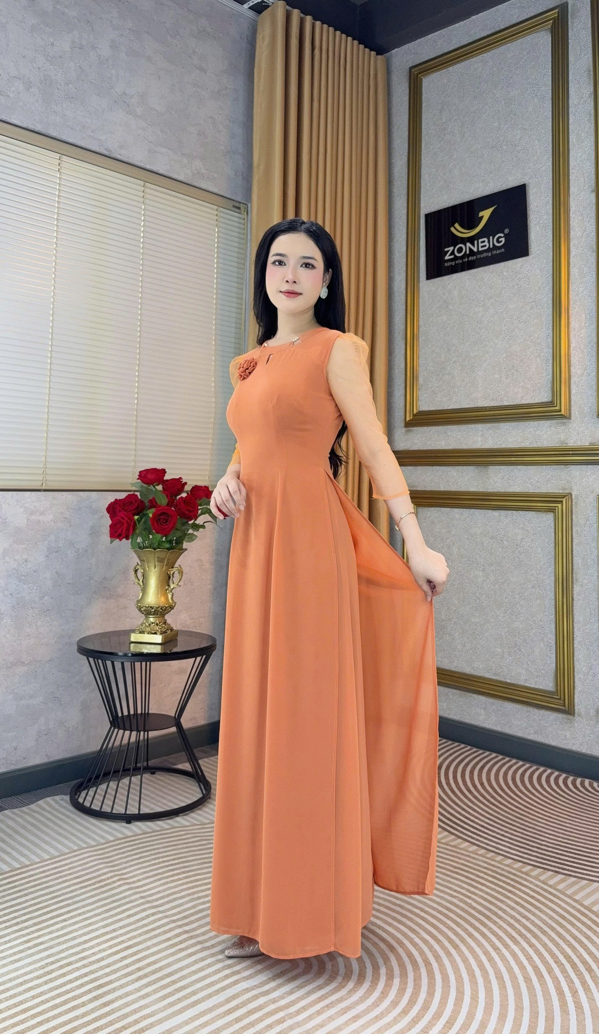 Đầm giả áo dài - Y2231 - Thương hiệu ZONBIG_thumbnail_2