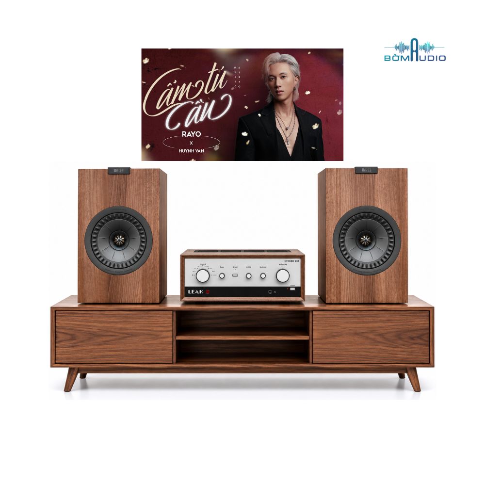 Combo Amply LEAK STEREO 130 + Loa Bookshelf KEF Q3 META - LEK3