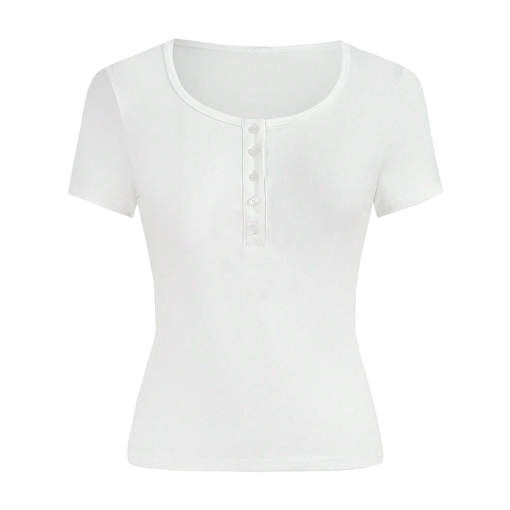 Áo thun trơn form ôm body cổ nút Beezy vải visco 4 chiều cao cấp thoáng mát_thumbnail_0