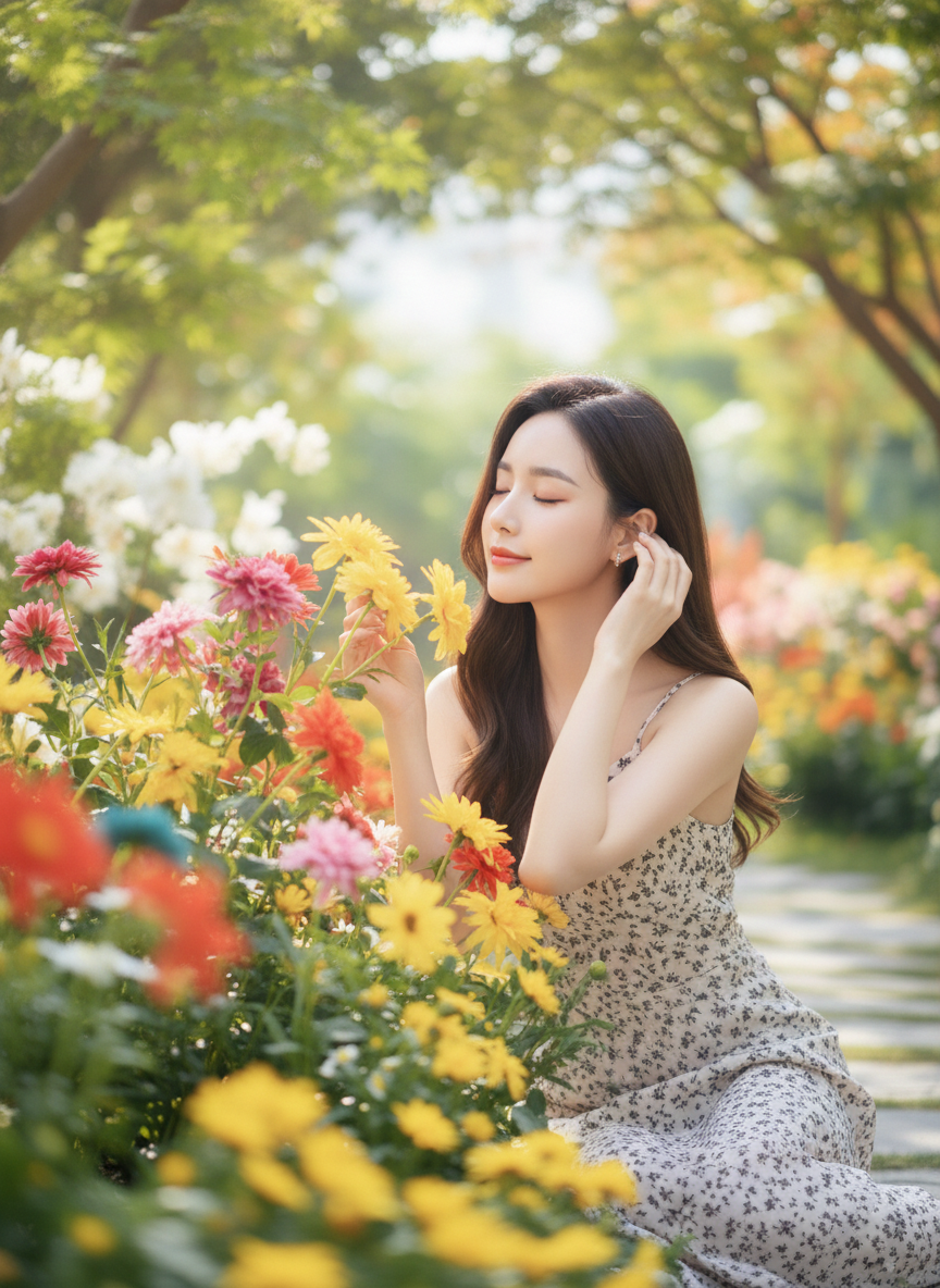 Đầm midi 2 dây hoa nhí xinh xắn_thumbnail_11