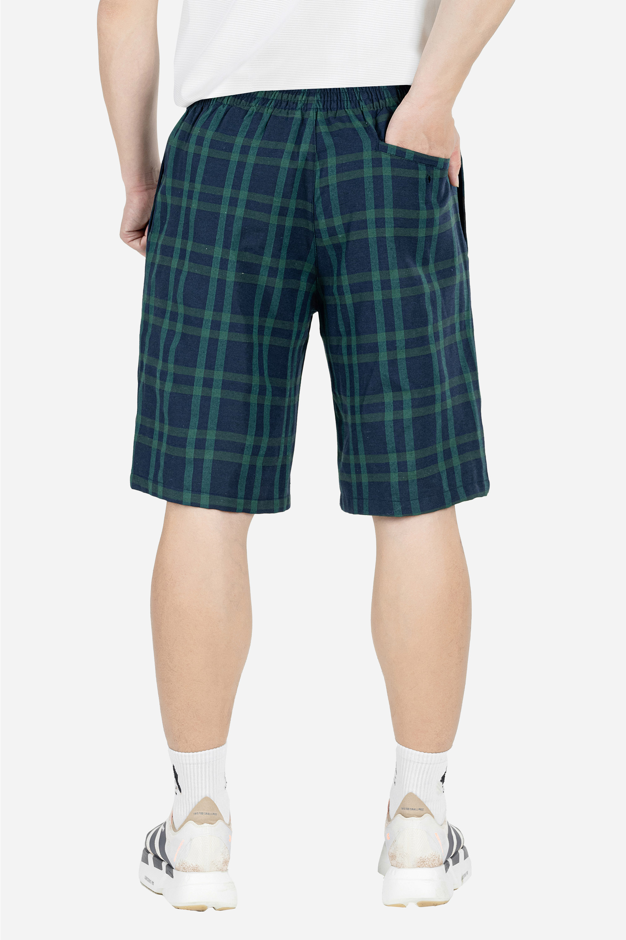 Quần Soọc Kẻ Caro Nam Trung Niên ANCHI Chất Liệu Cotton Dáng Suông Dài Qua Gối_thumbnail_32