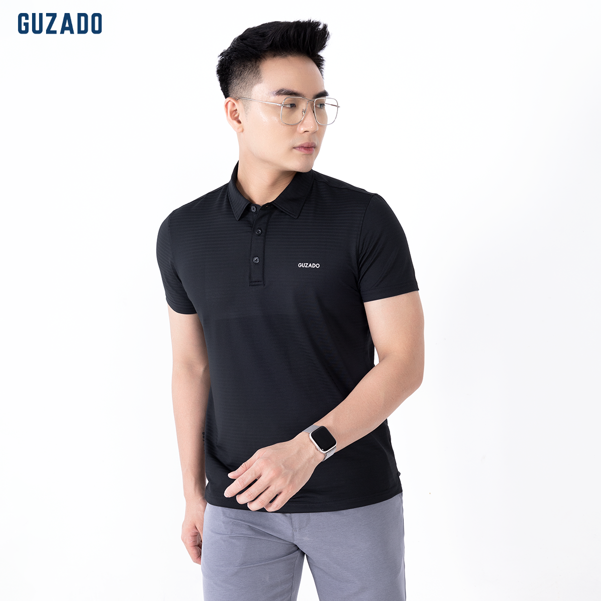 Áo Polo thể thao nam CoolMax-S1 Logo thương hiệu Guzado GPL01_thumbnail_6