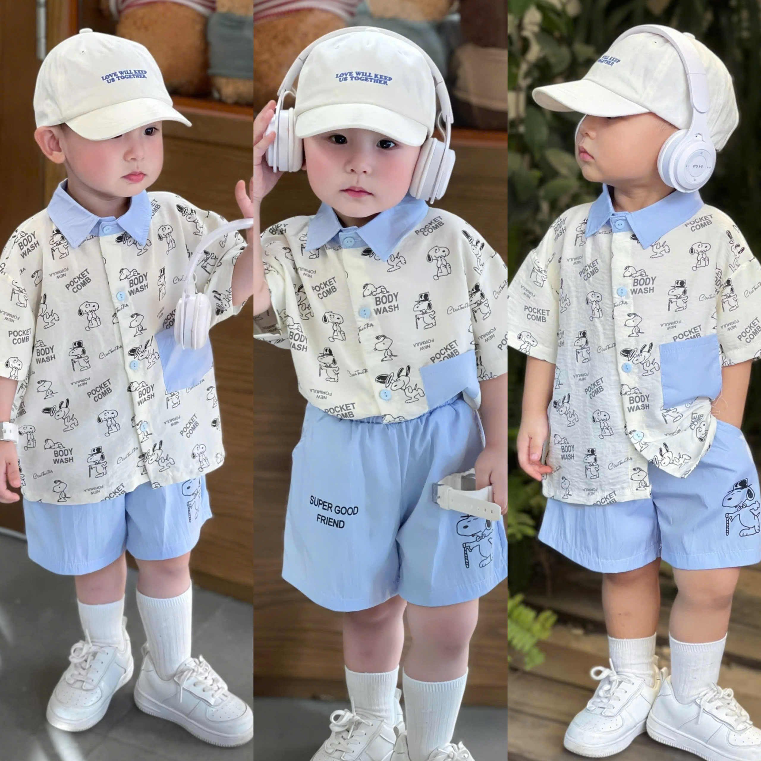 M01 BỘ POLO CHÓ SNOPPY TẠO ĐỦ KIỂU DÁNG- A117.1698