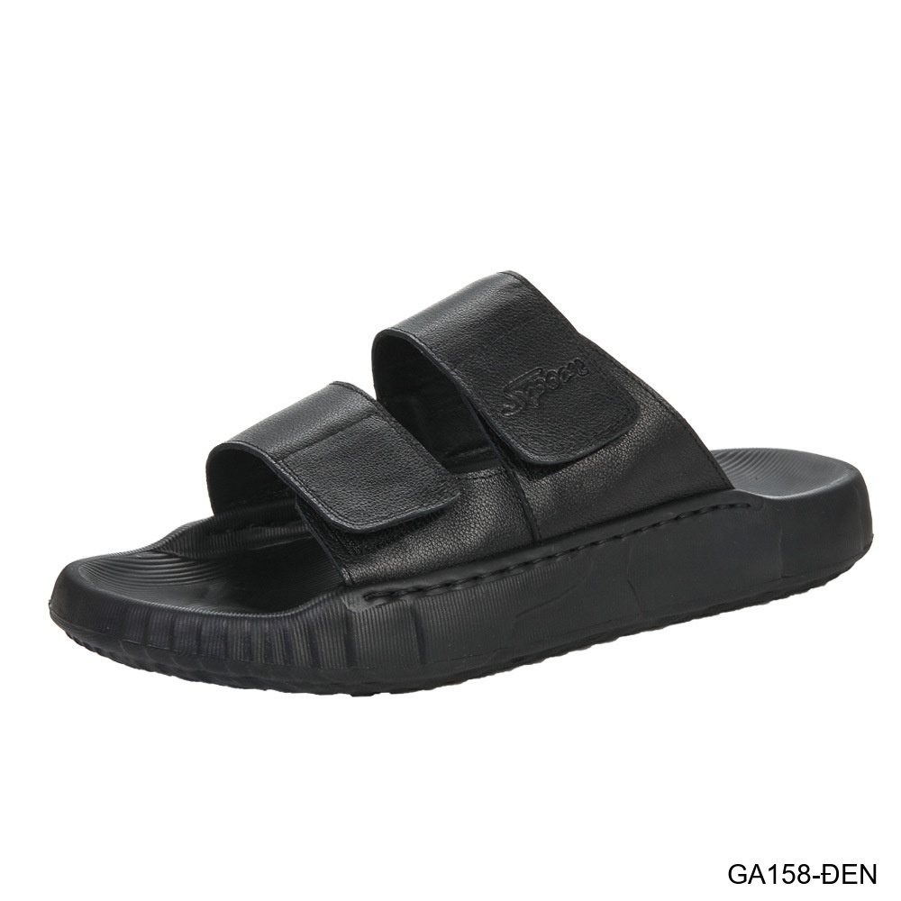GA158 - Dép Nam Đế Dày Thời Trang Dây Dán Velcro Chất Liệu Da Bò Thoáng Khí_thumbnail_3