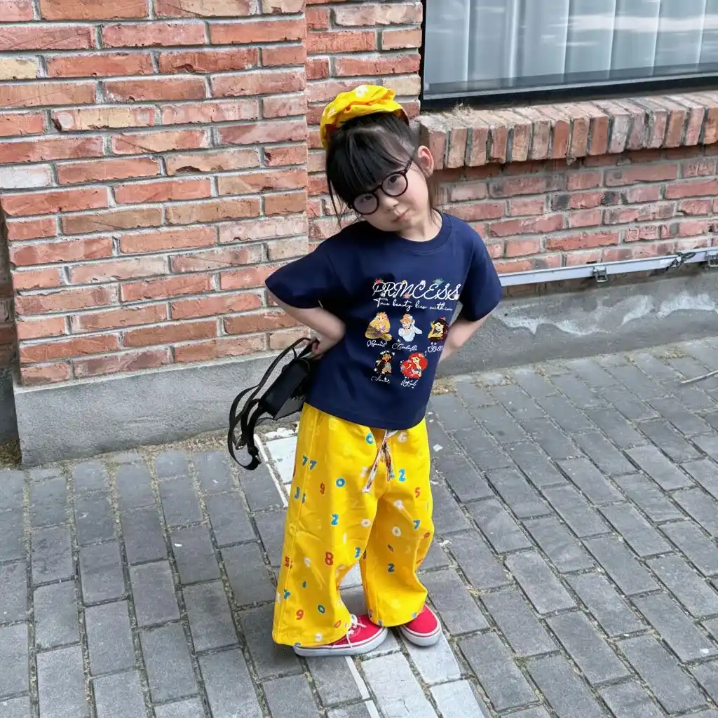 Áo thun cho bé gái Kado chất vải cotton thoáng mát hình hoạt hình công chúa in mix 2866_thumbnail_3