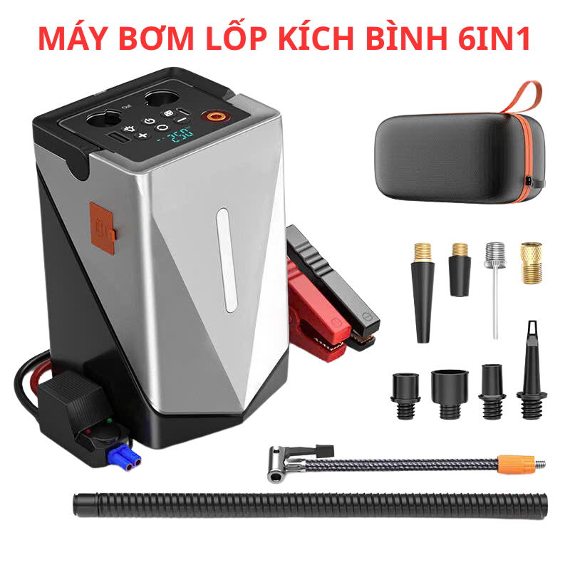 Bộ kích bình bơm lốp ô tô đa năng gf-01