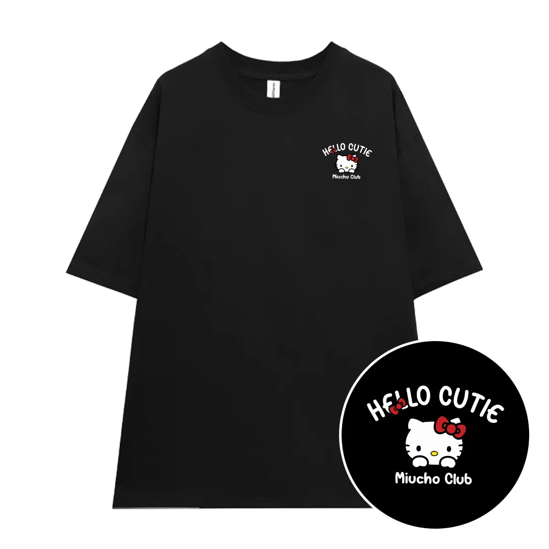 Áo thun nữ form rộng Miucho cotton co giãn 2 chiều thoáng mát cổ tròn HELLO CUTIE in mix 2687_thumbnail_8