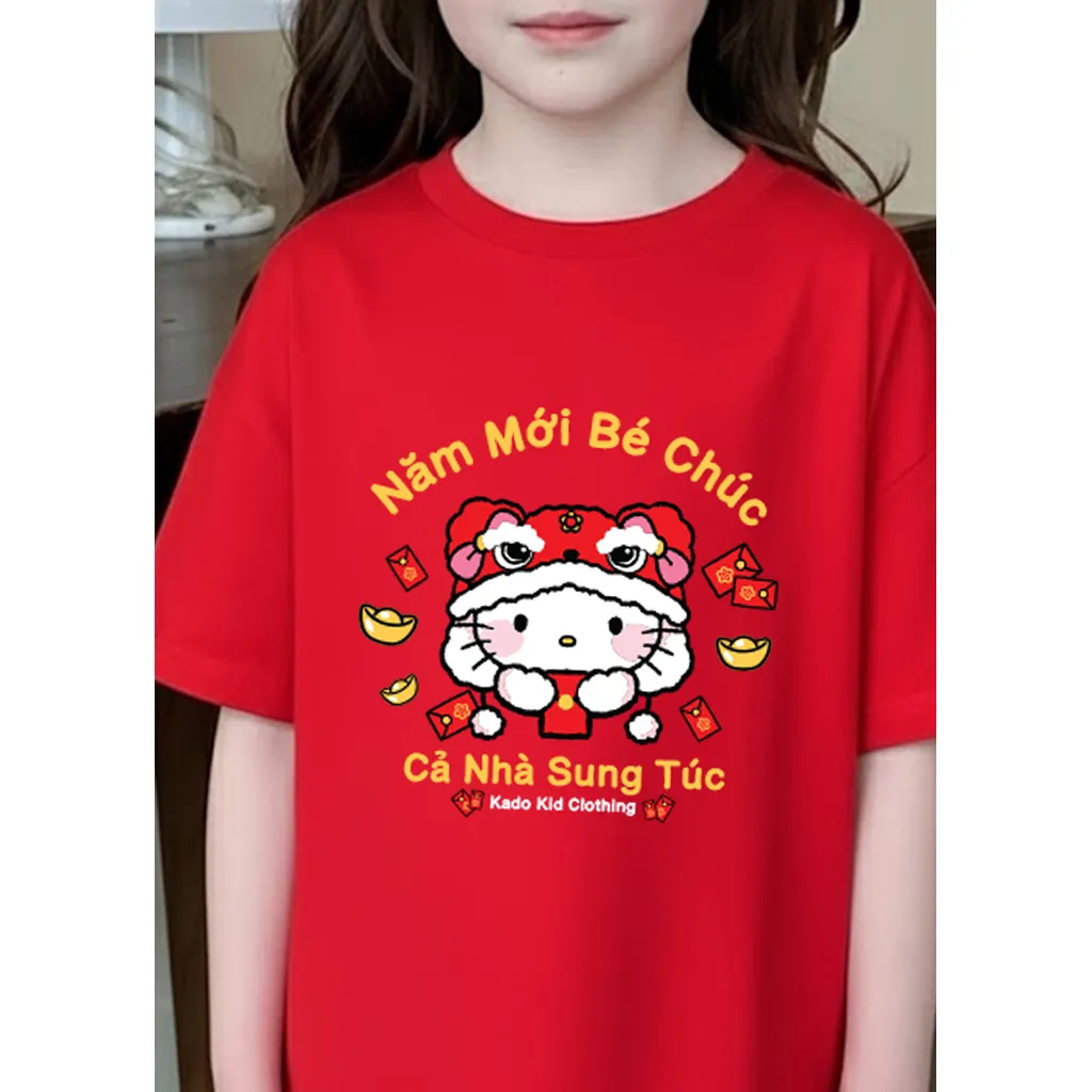Áo thun kid Kado vải cotton thoáng mát mềm mại cho bé thoải mái cả ngày in mix 2855_thumbnail_9
