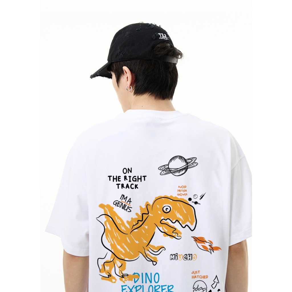 Áo thun nam form rộng ATD1137 Miucho Man tay ngắn áo phông cổ tròn in mix_thumbnail_5