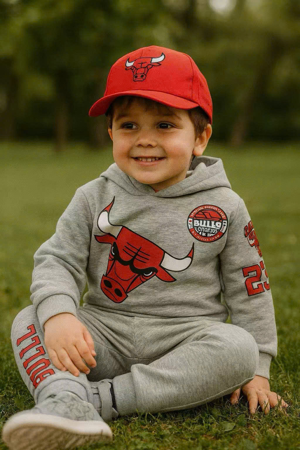 HE123 Set bộ nỉ bé kèm nón