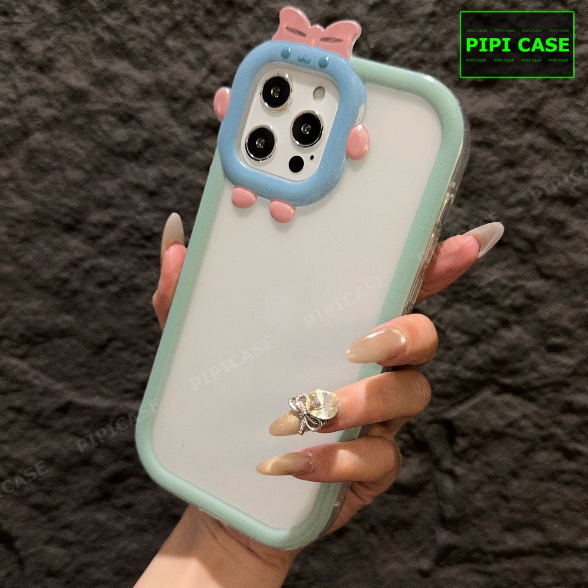 Ốp Lưng iPhone 12 Pro - Chic Cute - Xanh Mint