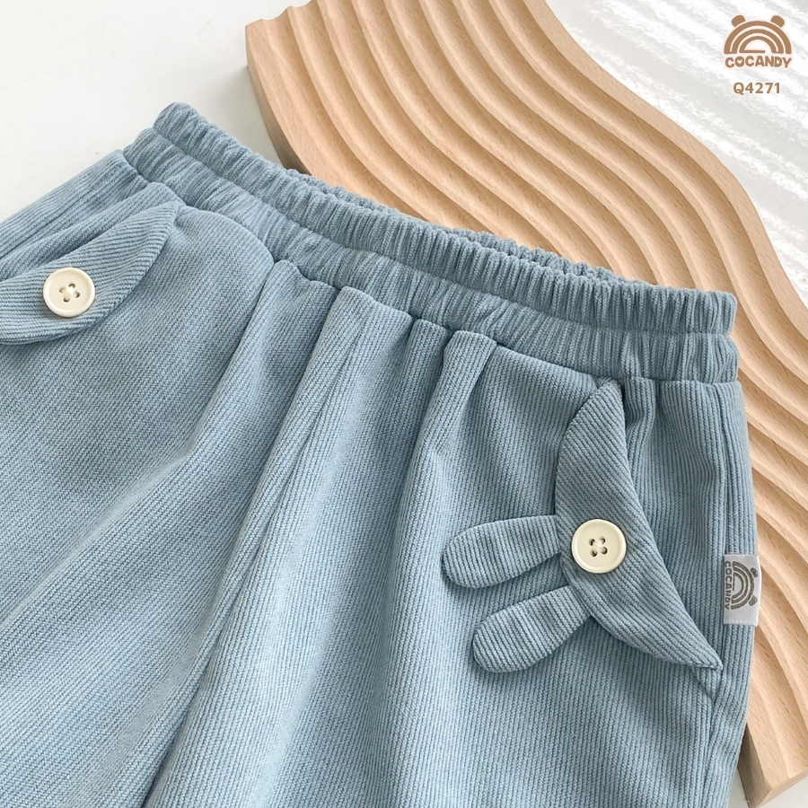 Quần dài nhung tăm XANH NHẠT bo gấu_thumbnail_5