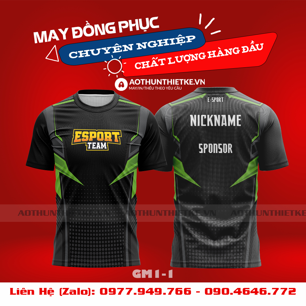 Mẫu Áo Game Thủ Esports Thiết Kế - TKGM106