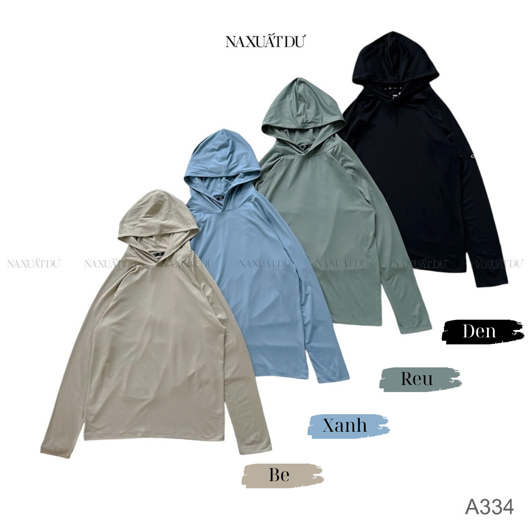 Áo hoodie tay dài nam 