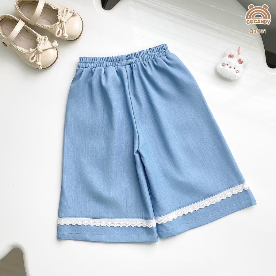 Quần dài suông XANH ren gấu_thumbnail_1