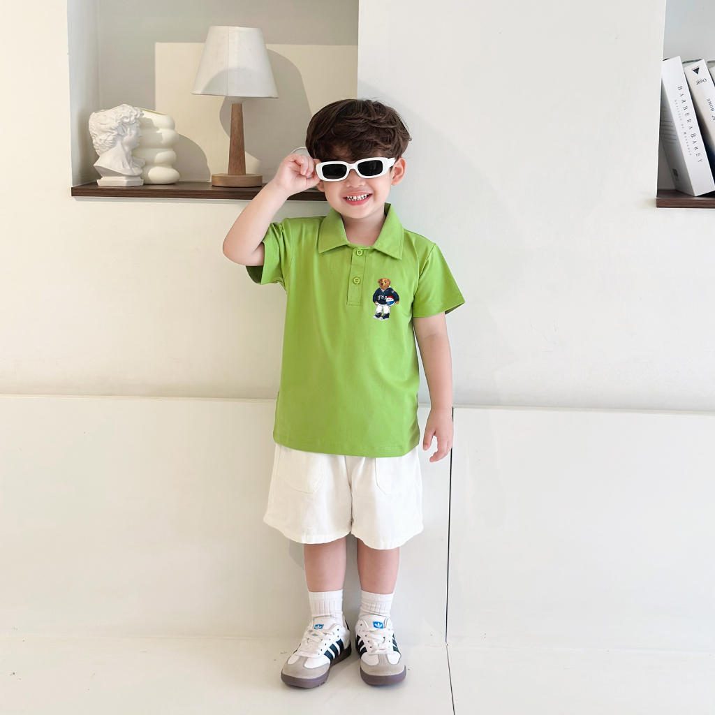 Áo polo bé trai hình gấu - Loza Kids PL3234_thumbnail_3