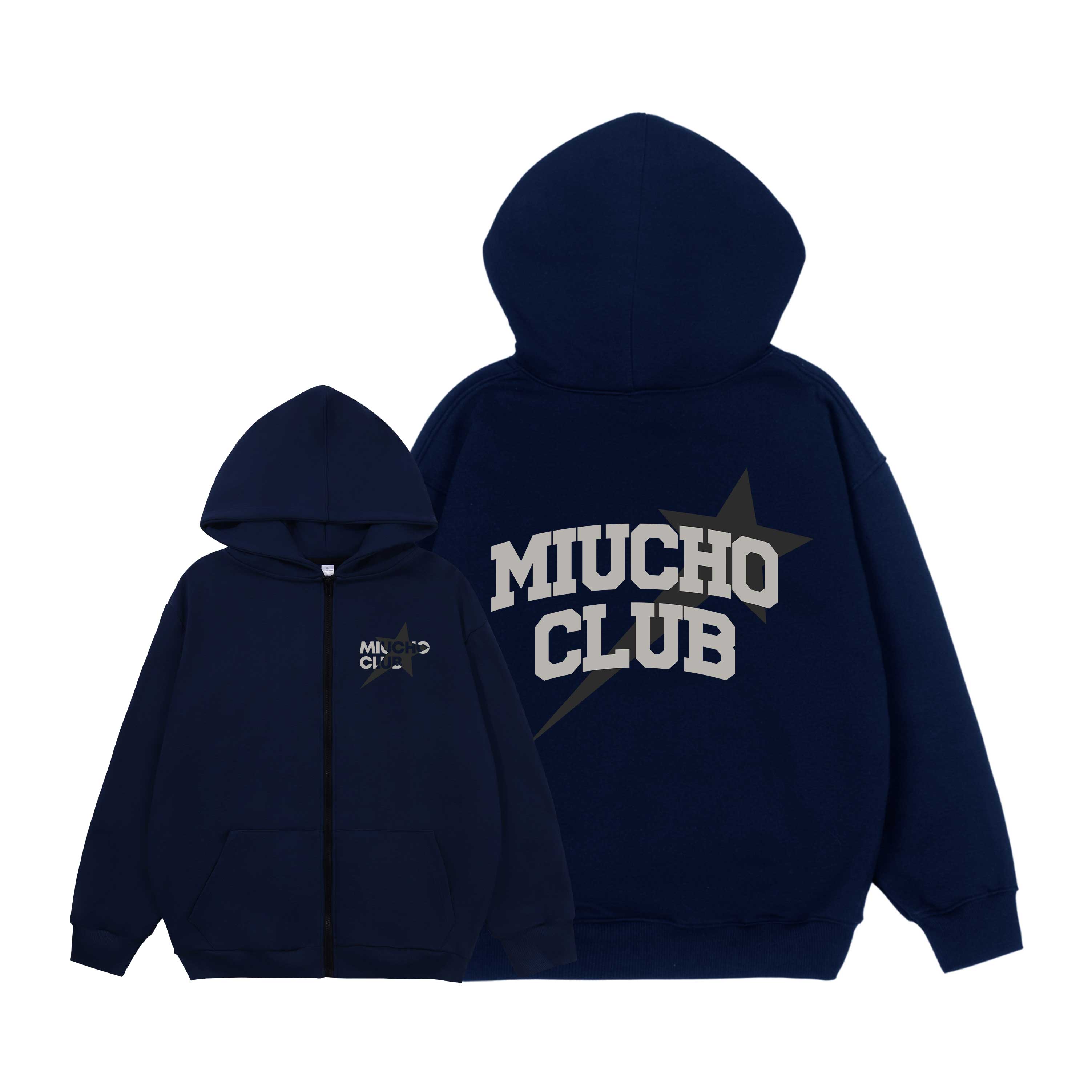 Áo hoodie zip local brand form rộng vải ni dày dặn HZD1633 Miucho Club in mix_thumbnail_13