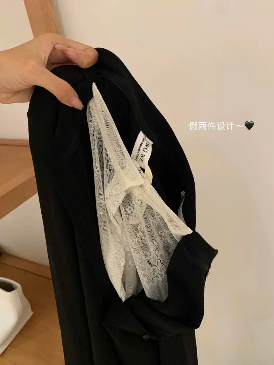 Áo tay dài phối ren đen_thumbnail_6