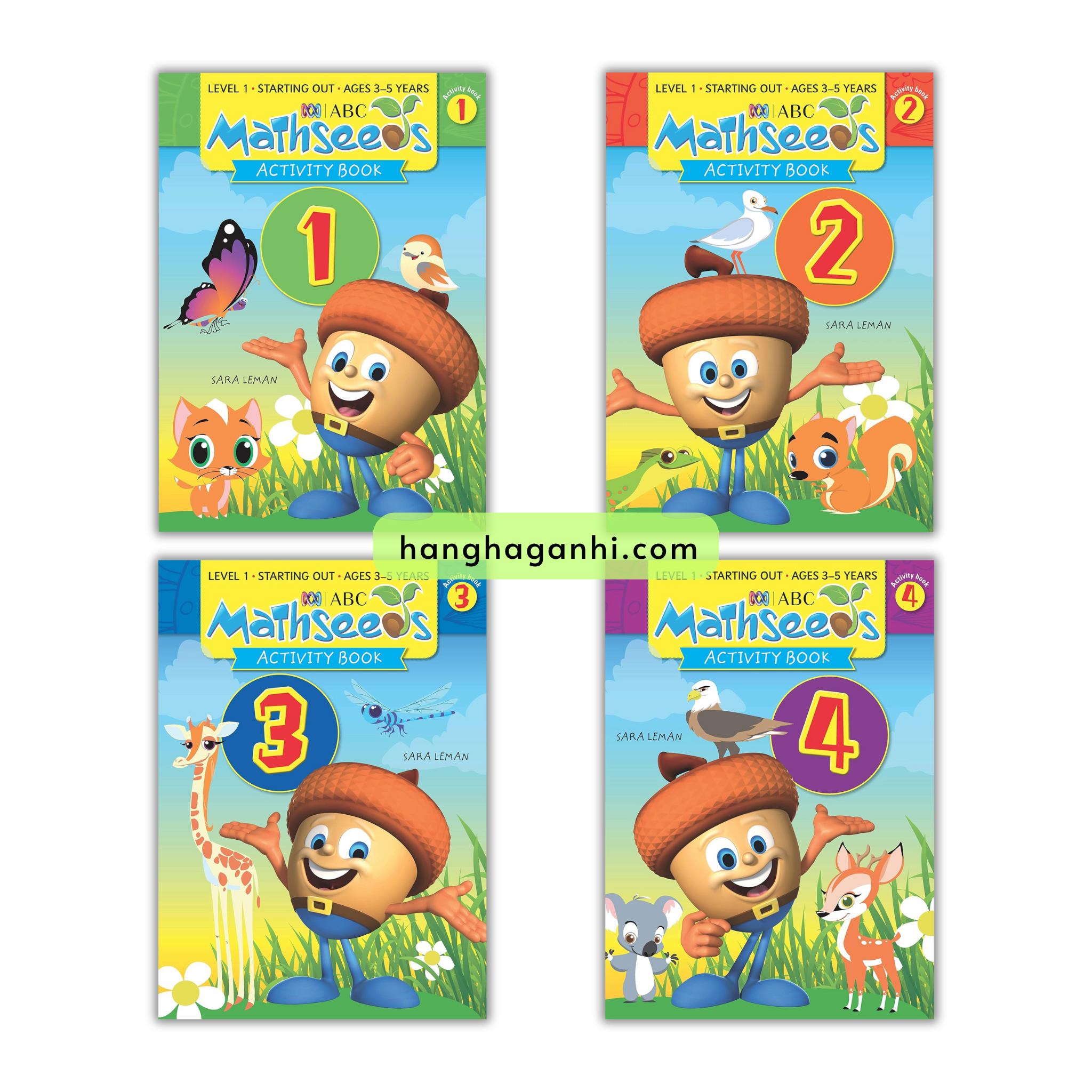 Reading Eggs - Activity Book 1,2,3,4 - In gộp