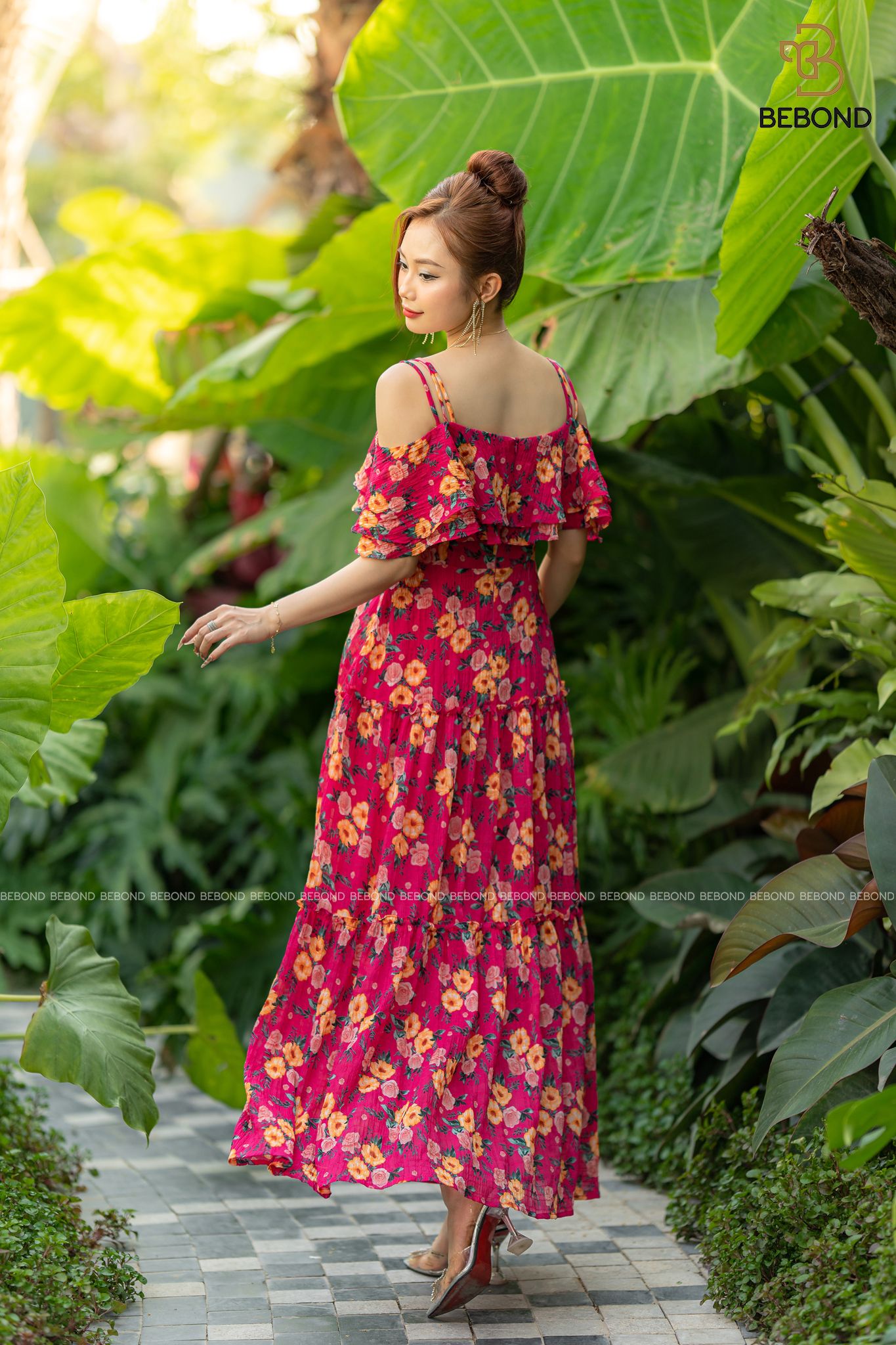 ĐẦM LỤA HỒNG HOA MƯỜI GIỜ- SUNNY DRESS_thumbnail_7