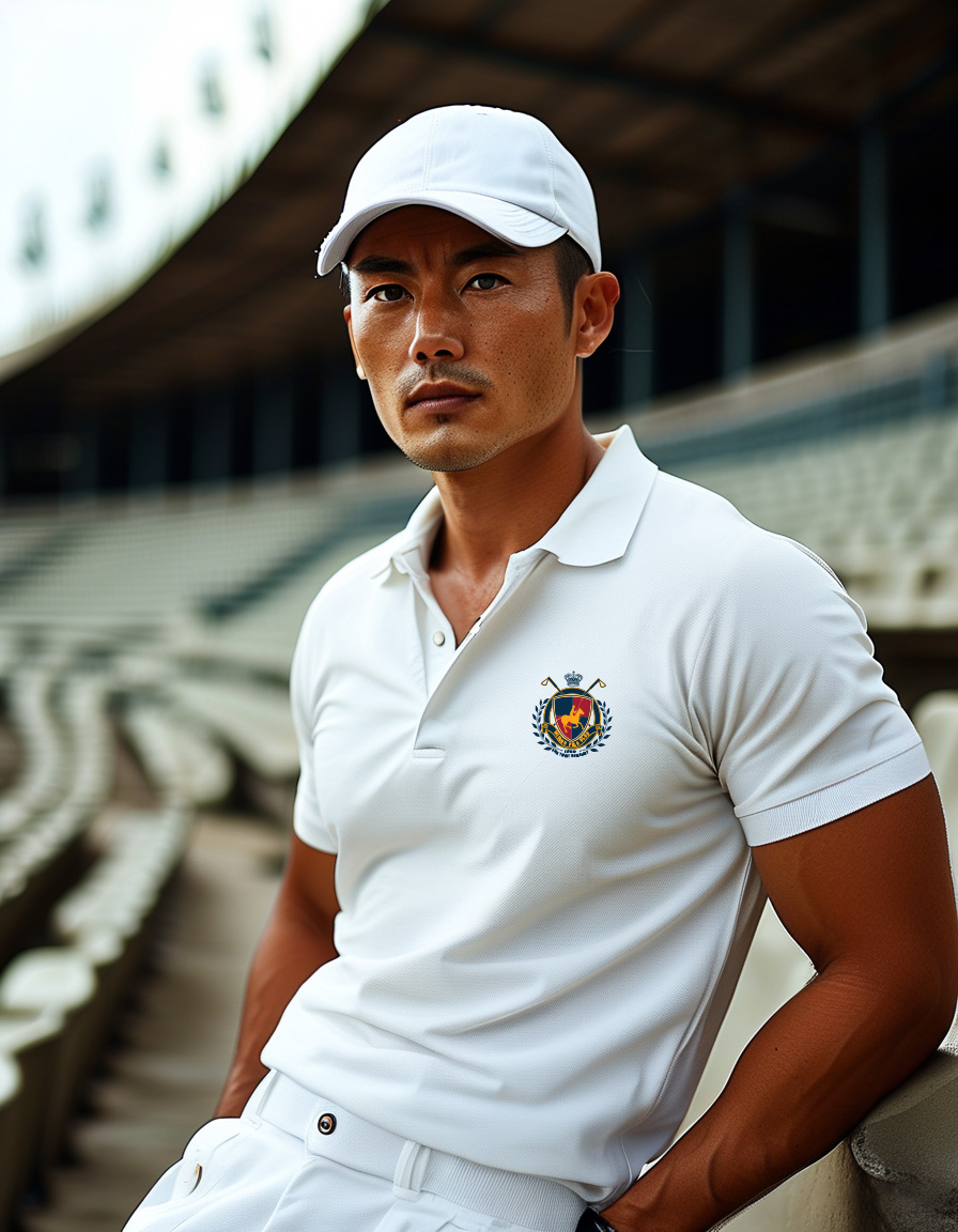 Áo polo nam form vừa regular vải cá sấu đứng form thoáng mát 1843 Miucho Iconic in artwork_thumbnail_3